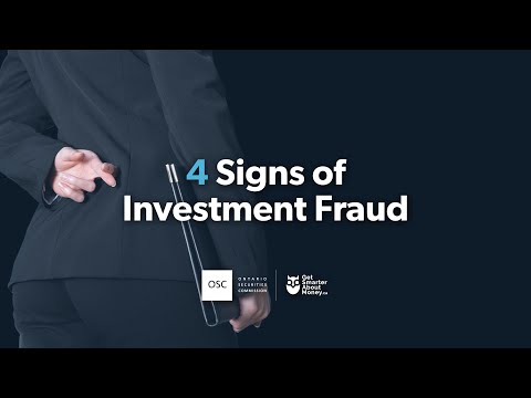 Youtube: 4 Signs Of Investment Fraud