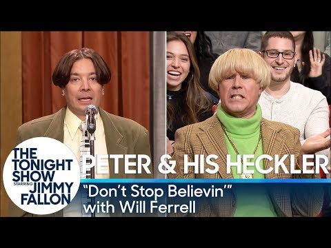 Youtube: Peter and His Heckler - "Don't Stop Believin'" (with Will Ferrell)