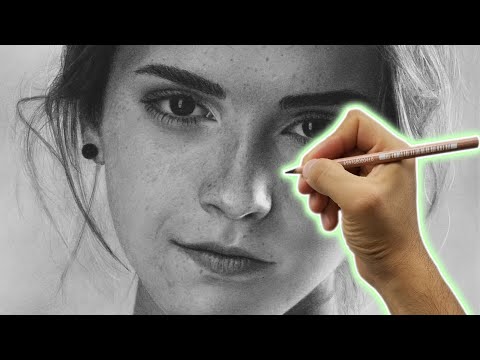 Youtube: Hyperrealism, Drawing Emma Watson - Dibujando a Emma Watson