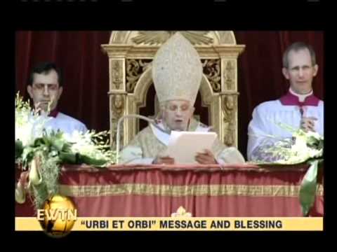 Youtube: Papst Benedikt Urbi et Orbi 2012