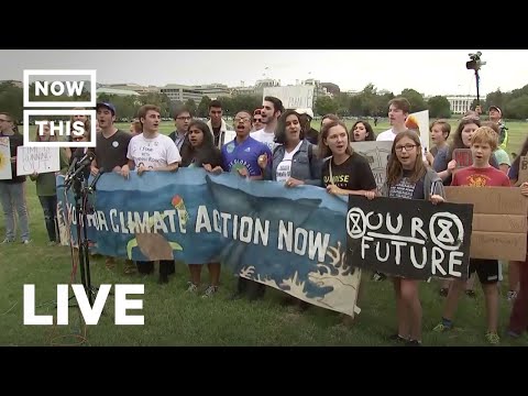 Youtube: Greta Thunberg Protests Outside Trump White House for Climate Action | NowThis