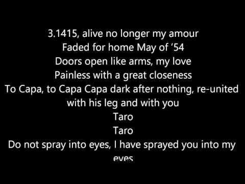 Youtube: alt-J - Taro (Lyrics)