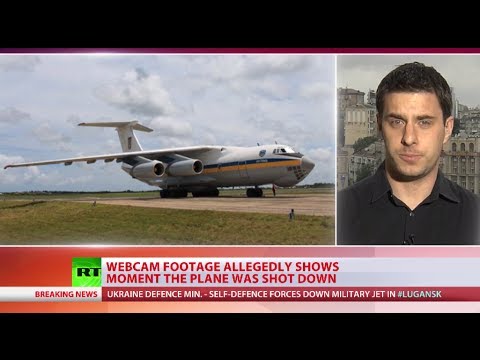Youtube: Ukraine military Il-76 plane downed by self-defense forces in Lugansk