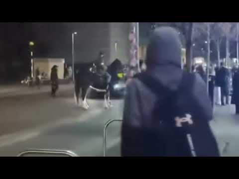Youtube: Muslims ride horses through Manchester enforcing Sharia law