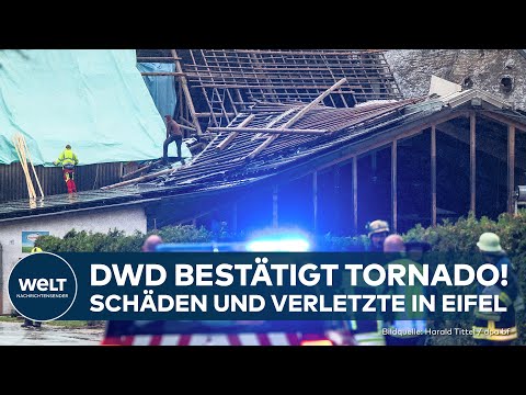 Youtube: TORNADO IN EIFEL: Schäden und Verletzte! Deutscher Wetterdienst bestätigt Wirbelsturm bei Unwetter