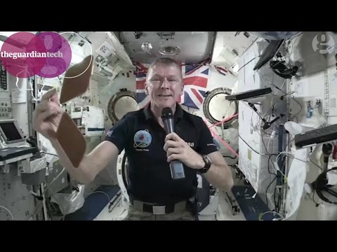 Youtube: Tim Peake plays 'water ping pong' in space