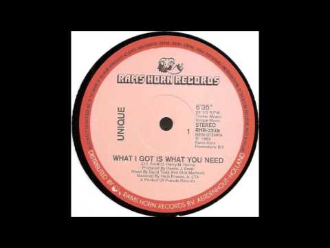Youtube: UNIQUE - What I Got Is What You Need [12'' Version]