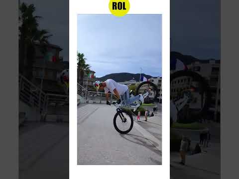 Youtube: Backwards front wheel catwalk down stairs