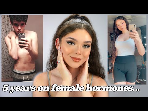 Youtube: Transgender HRT Update - (Male to Female Hormone Replacement Therapy) *including body clips*