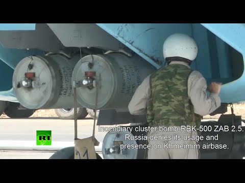 Youtube: RT accidently shows cluster bombs that Russia “does not” use in Syria.