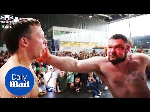 Youtube: Men aggressively slap each other in Russian strength competition
