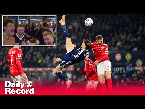 Youtube: Glasgow pub erupts as Scott McTominay scores overhead kick goal against Denmark