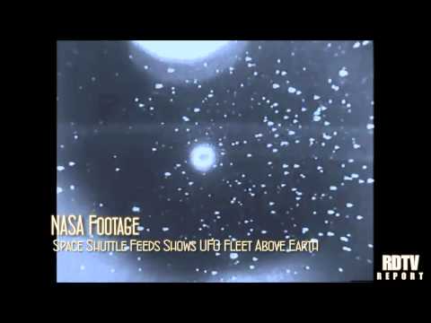 Youtube: UFO FOOTAGE: UFO Fleet caught on Shuttle Feed