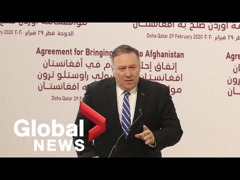 Youtube: U.S. Secretary of State Mike Pompeo speaks after signing of peace deal with Taliban | FULL