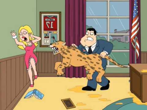 Youtube: American Dad Leopard Kettensaege