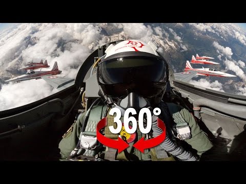 Youtube: 360° cockpit view | Fighter Jet | Patrouille Suisse | Virtual Reality