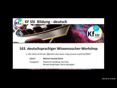 Youtube: 2019 05 02 PM Public Teachings in German - Öffentliche Schulungen in Deutsch