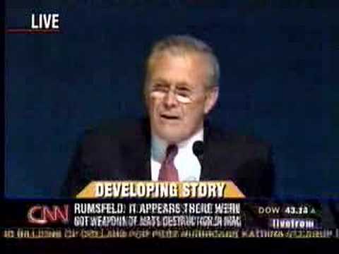 Youtube: Donald Rumsfeld Caught Lying