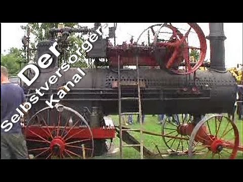Youtube: alte dampfbetriebene Dreschmaschine