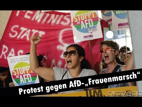 Youtube: Protest gegen AfD-"Frauenmarsch"