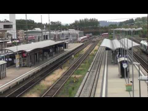 Youtube: Impressionen am Hbf. Hof an der Saale im Juni 2012