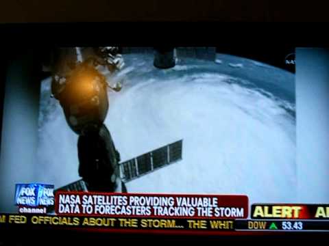Youtube: UFO Filmed By Astronauts Flying Over Hurricane Irene 8-26-2011