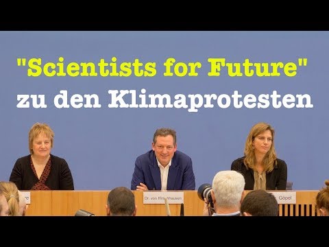 Youtube: BPK: "Scientists for Future" zu den Protesten für mehr Klimaschutz - 12. März 2019