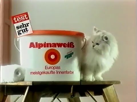 Youtube: Alpinaweiß Werbung Katze 1995