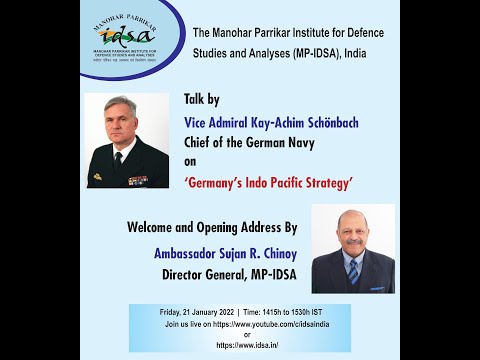 Youtube: Talk by Vice Admiral Kay-Achim Schonbach, Chief of the German Navy | 21 January 2021