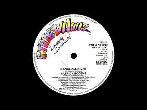 Youtube: Patrick Boothe - Dance All Night (Dj ''S'' Rework)