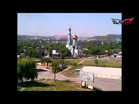 Youtube: Обстрел поселка Комарова,  Курганка. Горловка 8 июня 2015 года.