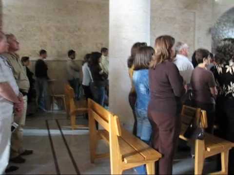 Youtube: A sermon in Arabic in a Church in Saydnaya outside Damascus