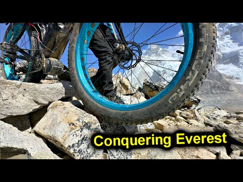 Youtube: ✅Auf einem Felsen festgeklemmt😱Panik! Lex ist durchgedreht🚴‍♀️Höhenangst⚡️Everest mit Elektrofahr...