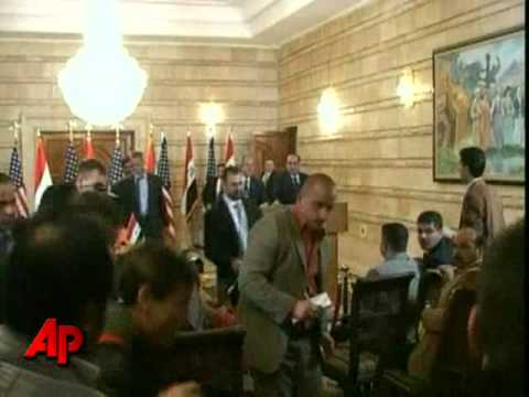 Youtube: Raw Video: Iraqi Journalist Throws Shoe at Bush
