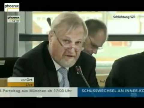 Youtube: 29.10.2010 S21 Schlichtung, Teil 5 (von 14.00 bis 15.00 Uhr)