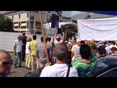 Youtube: Angela Merkel ausgebuht  in Aschaffenburg 18.07.2013 [HD ] Original Full-Version