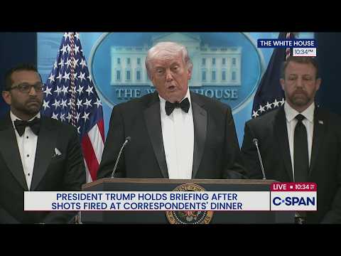 Youtube: Pressekonferenz von Präsident Trump nach der Evakuierung vom Abendessen der Korrespondenten des W...