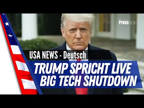 Youtube: Trump spricht Live zum Big Tech Shutdown - Deutsch
