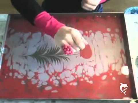 Youtube: Ebru Kunst Ebru Malerei Water Marbling Berlin - Uralte Kunst des Malens auf dem Wasser