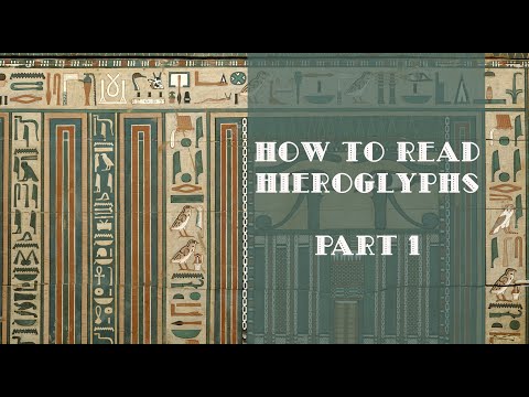 Youtube: How to Read Hieroglyphs, Part 1