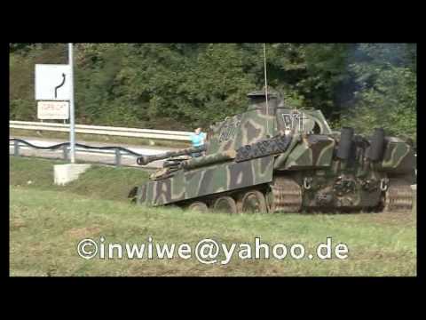 Youtube: Kampf-Panzer Panther in voller Fahrt im Gelände Panther Tank WWII
