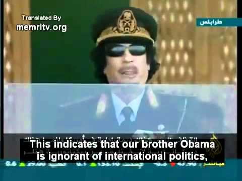 Youtube: The Truth about OBAMA and Kennedy Assassination Told by Gadaffi.