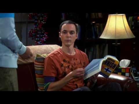 Youtube: The Big Bang Theory Sheldon learns Finnish