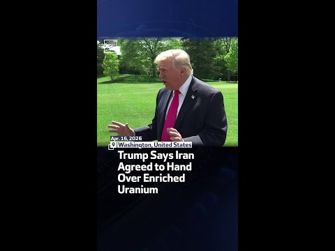 Youtube: Trump sagt, Iran habe zugestimmt, angereichertes Uran zu übergeben