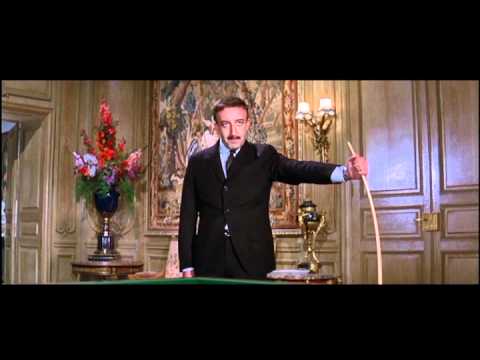 Youtube: Inspector Clouseau plays billiards