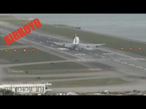 Youtube: 747 Hard Crosswind Landing In Hong Kong