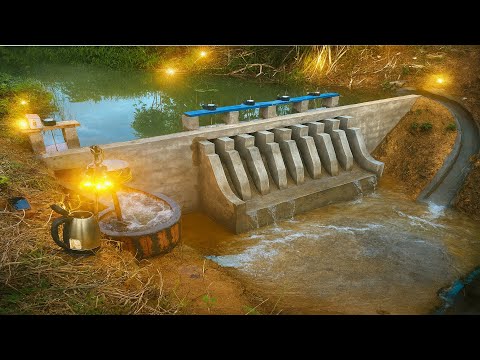 Youtube: DIY 220V Hydropower: This Mini Dam Generates REAL Power!