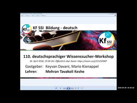 Youtube: 2018 04 26 PM Public Teachings in German - Öffentliche Schulungen in Deutsch