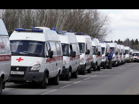 Youtube: Снова пробки из машин скорой помощи в Москве. 11.04.2020
