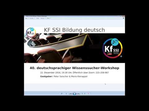 Youtube: 2016 12 22 PM Public Teachings in German - Öffentliche Schulungen in Deutsch